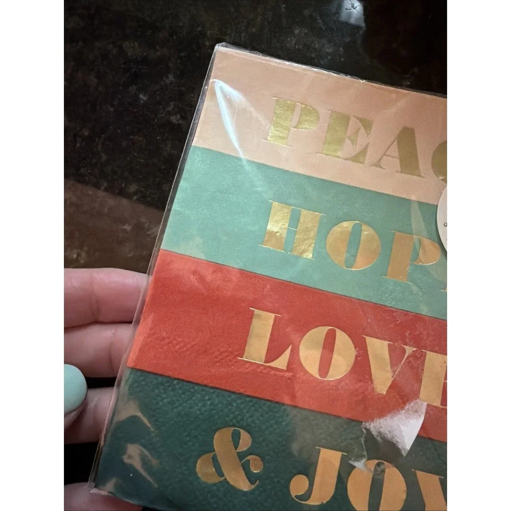 Rifle Paper Co Napkins Set Of 20 New In Package Christmas Cocktail Elegant Party